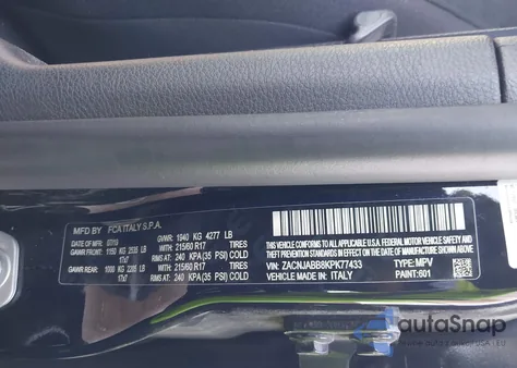 2019 Jeep Renegade Latitude Fwd z USA, uszkodzony, nr VIN ZACNJABB8KPK77433